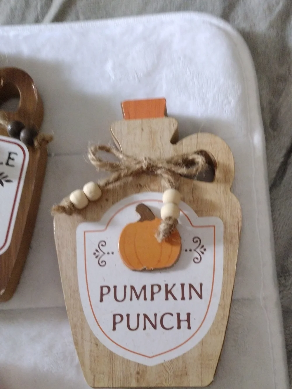 Autumn Pumpkin & Cider  Decor Set - Brown, Orange, Green
